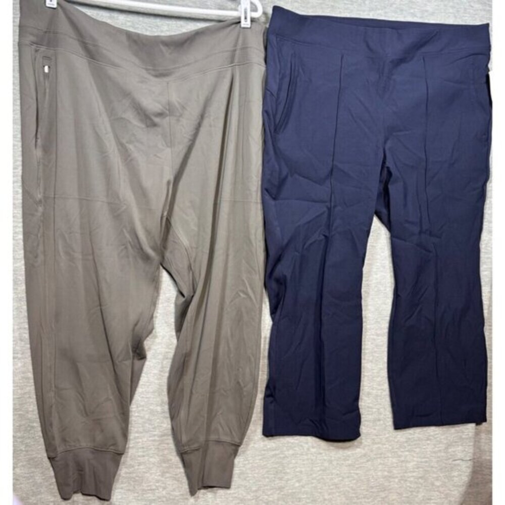 Athleta Womens Headlands Hybrid Pants Joggers Size‎ 24 3X Blue Gray